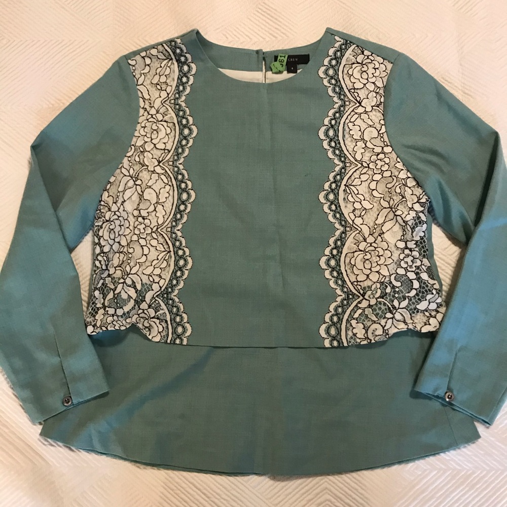 J Crew linen blouse